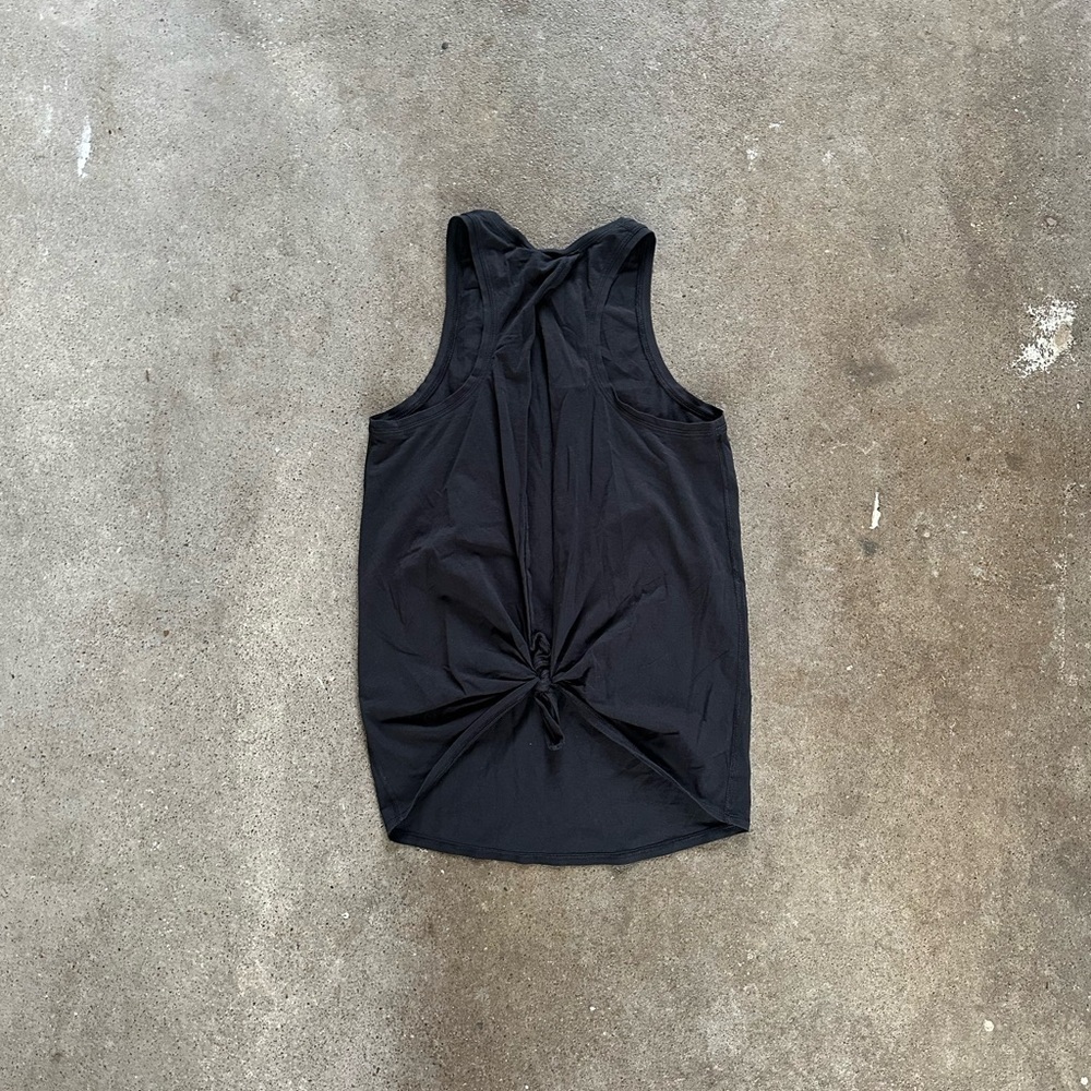 Lululemon All Tied Up Tank Top in Black Activewear Athleisure Open Back Summer - Picture 8 of 10